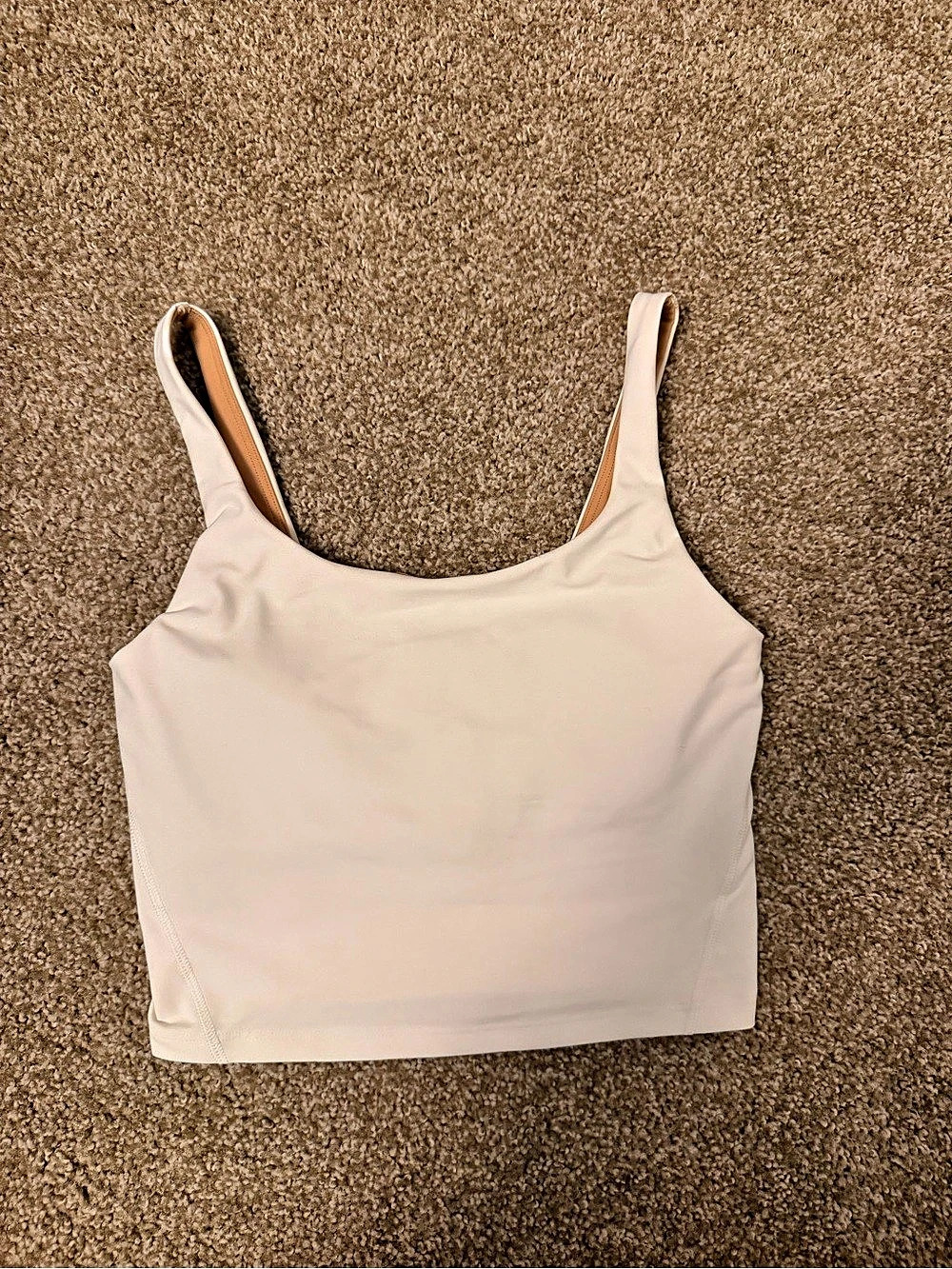 Old Navy Powersoft Light Support Go-Dry Crop Tank in White Size Small